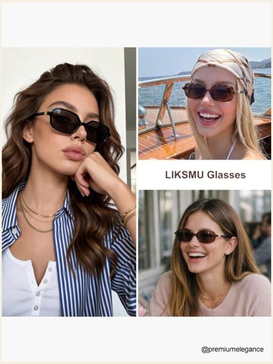 Retro Y2K Square Sunglasses Unisex Rectangle Vintage Shades main image 6